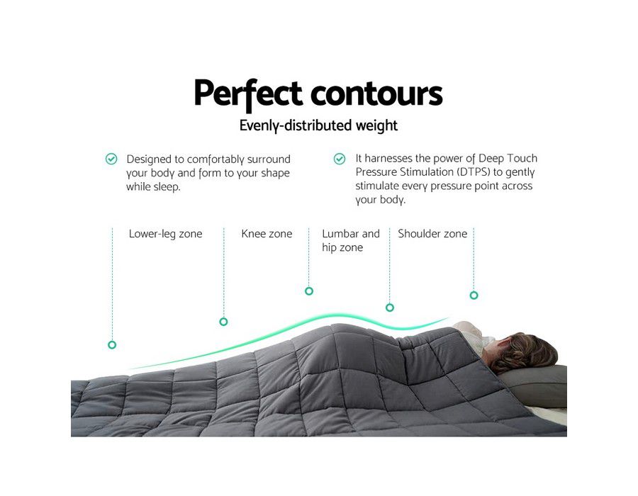 Weighted Blanket Cover (9kg) Soft Cover Grey - Image 4