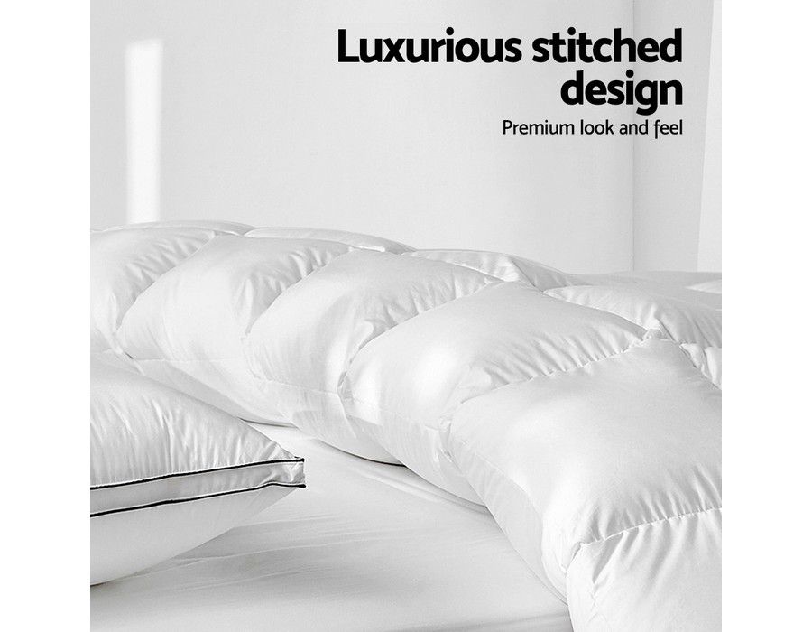 Buy Quilt Doona Duvet Bedding (King Size) Duck Feather Down White Soft