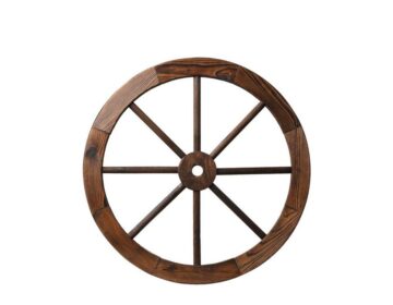 Wagon Wheel Outdoor Garden Decoration Wooden (Large)