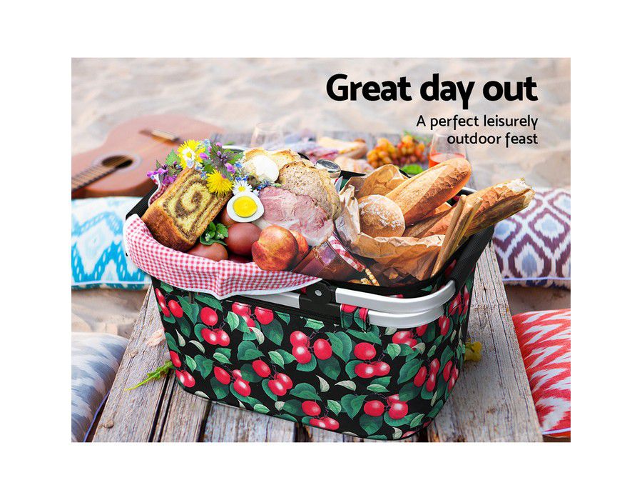 Buy Picnic Basket Premium Set Outdoor Camping Hamper Folding Insulated E2717331580 Mega
