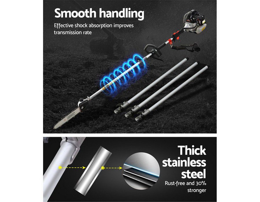 Chainsaw Pole Pruner Wood Cutter (65cc) Petrol Black - Image 5