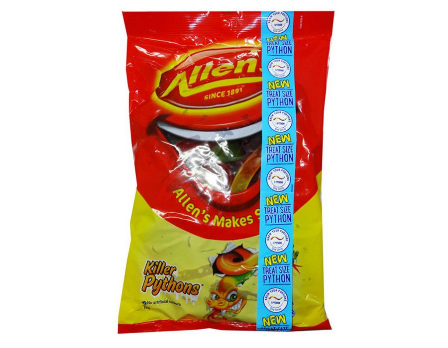 Buy Lolly Allens Killer Pythons Candy Bulk Pack 5 x (24g Python) Tasty