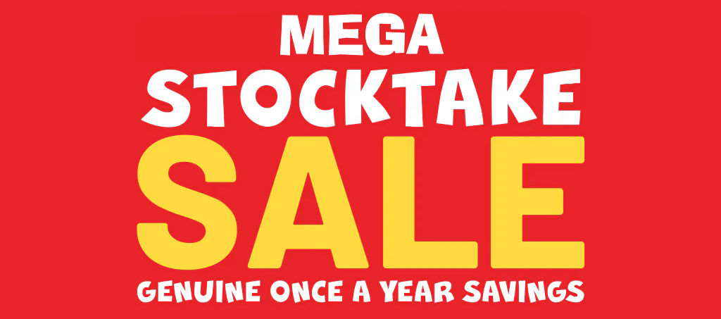 mega stocktake sale