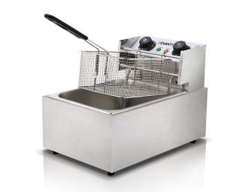 Fryer Deep Frying Machine (2200W | 10L) Commercial Electric Silver